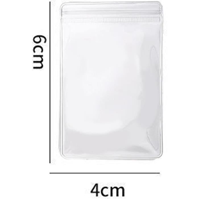 Yofadci Sachet Alimentaire Sac Plastique Transparent Refermable Zip  Emballage Epices Noix Bo - Cdiscount Bricolage