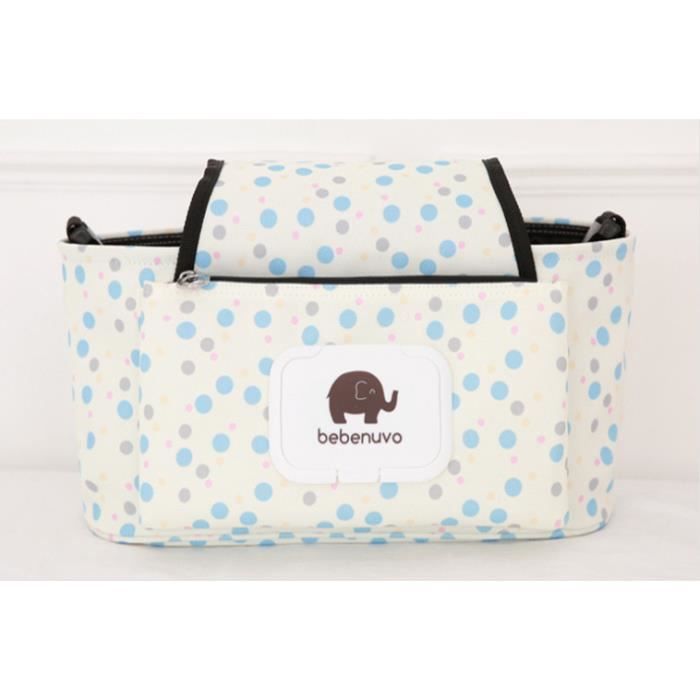 Sac Organisateur Poussette Étanche - Pochette Couches Et Accessoires Voyage Universel 32x13.5x16 Cm
