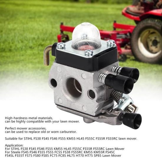 Kit De Carburador Para STIHL FS38 FS45 FS46 FS45C FS46C FS55C FS55 Fs55r Fs55rc Fs74 Fs75 Fs80 Fs85 Km55 Hl45 Km55r Kit Di Sostituzione Carburatore Per Tosaerba C1q S97 Kcvv 84100125