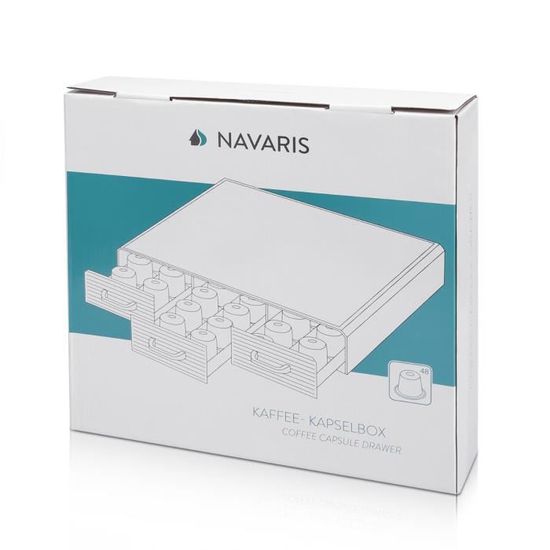 Navaris Tiroir Capsule de Café - Rangement Support pour Dosette