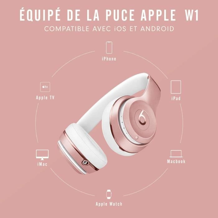 Casque supra auriculaire sans fil - Beats studio 3 - Puce Apple W1