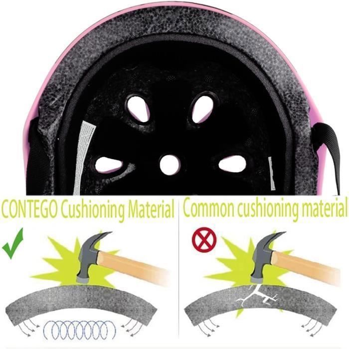 Casque Vélo Enfant Wdmiya 2-6 Ans - Ajustable 50-54cm, Protection Dinos
