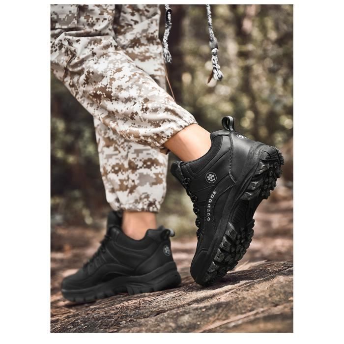 Heise 39 Chaussures de randonnée imperméables en cuir pour homme