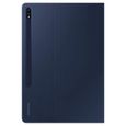 Book Cover Galaxy Tab S7+ (SM-T970) Denim Blue 2 Positions Rangement S Pen Design Fin et Elegant SAMSUNG - EF-BT970PNEGEU Bleu-3