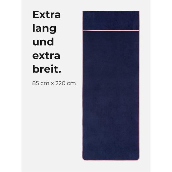 Serviette De Plage Géante Casa Tessile 70x185 Cm - Coton éponge COMODO Avec Poches - NEUVE