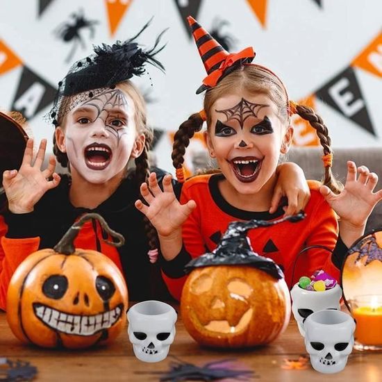 12 Mini Chaudrons Sorcière Halloween – Seaux à Bonbons Noirs Avec Poignée | Décorations Fête, « Bonbons Ou Sort »