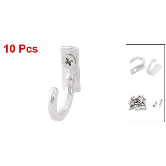 pack de 10 Nouveau Simple Chapeau Et Peignoir Cintre Vêtements Crochet Blanc Vis