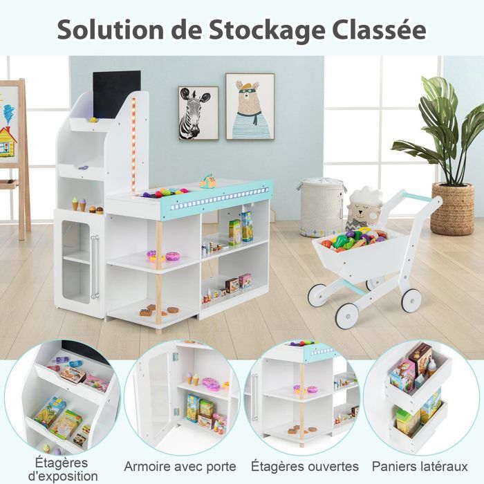 Chariot De Supermarché Pour Enfants Avec Lumière au Meilleur Prix En