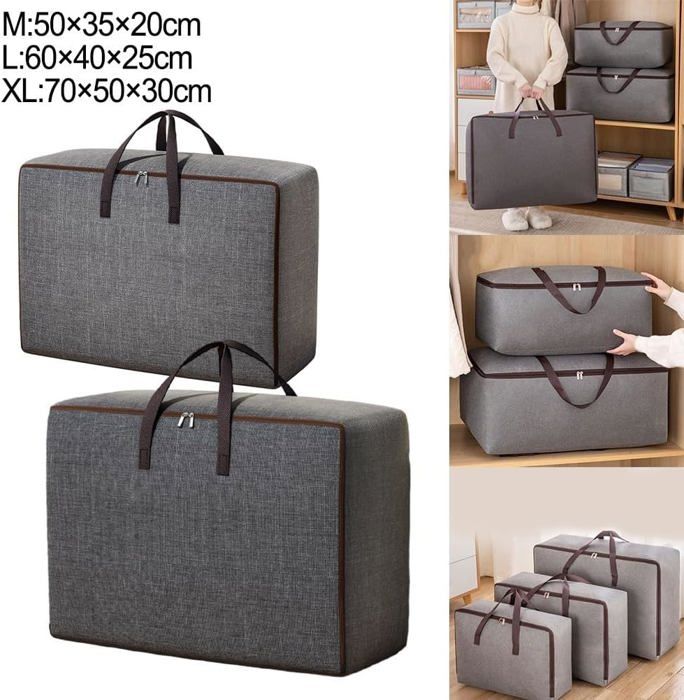 SSIMOO Sac de rangement en tissu Oxford avec fermeture éclair, idéal pour les voyages Motif camouflage Blanc