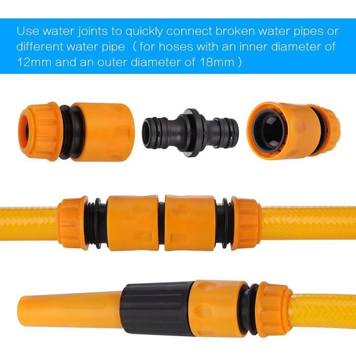 Kit Raccords Tuyau Arrosage 1/2" - Étanche Et Facile
