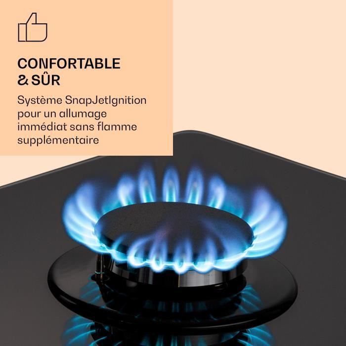 Plaque gaz 5 feux encastrable Klarstein 90 cm tables de cuisson — free download