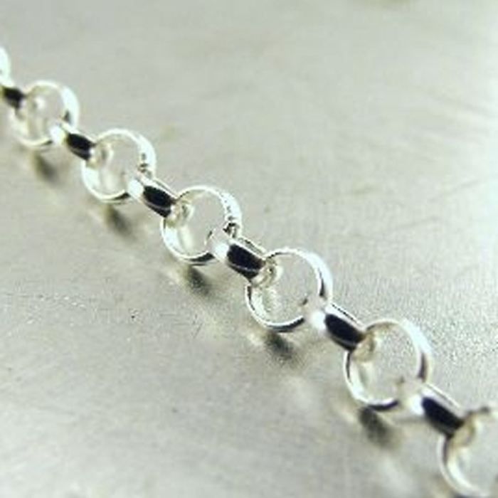 Chaîne Argent Massif Maille Jaseron 45,5 Cm - 3,15 Grammes - Occasion