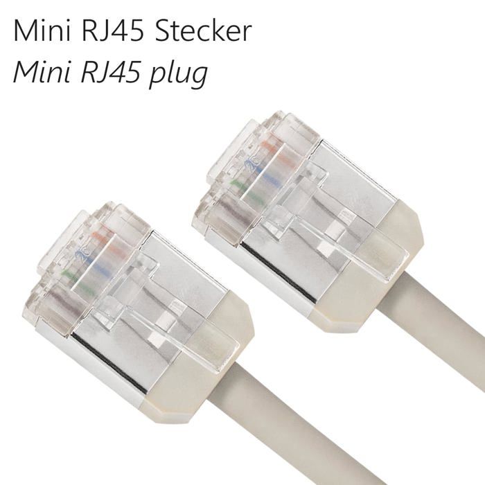 Ti54 Câble Ethernet Cat 8.1 - MAXTRACK - TI54-5L - 5 m - 40 Gbit/s - RJ45 ...