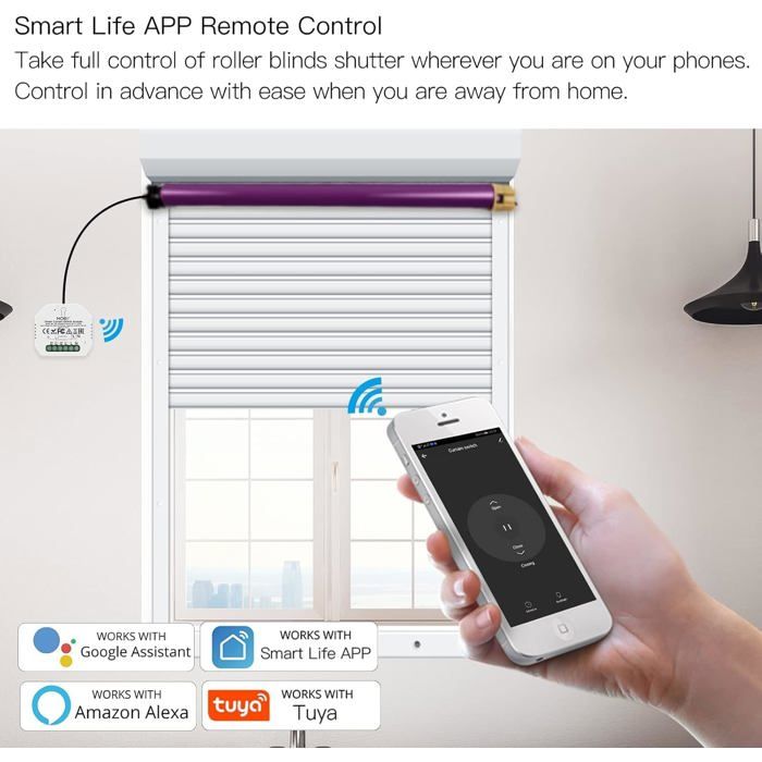 Interrupteur Volet Roulant Connecté MOES 2PCS WiFi Compatible Alexa — free download