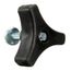 M8 réglable Poignée levier serrage goujon fileté femelle cliquet 3 Pcs