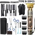 25 pièces Kit de coiffure professionnel hommes tondeuse à cheveux électrique tondeuse à cheveux USB Rechargeab CD27036593-0