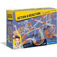 Clementoni- Action and Reaction-Mega Set, Circuit Construction pour Enfants 8 Ans, Scientifique, Labyrinthe Billes, STEM Jeu--0