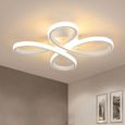 Plafonnier LED, 30W 3500LM Formes de Fleurs Lampe de Plafond LED Luminaire Plafonnier Moderne pour Salon, Chambre, Cuisine 3000K-0