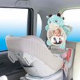 Couverture de siège arrière de voiture de miroir de conception de kawaii drôle pour bébé enfant enfants arrière vue de sécurité vu-0