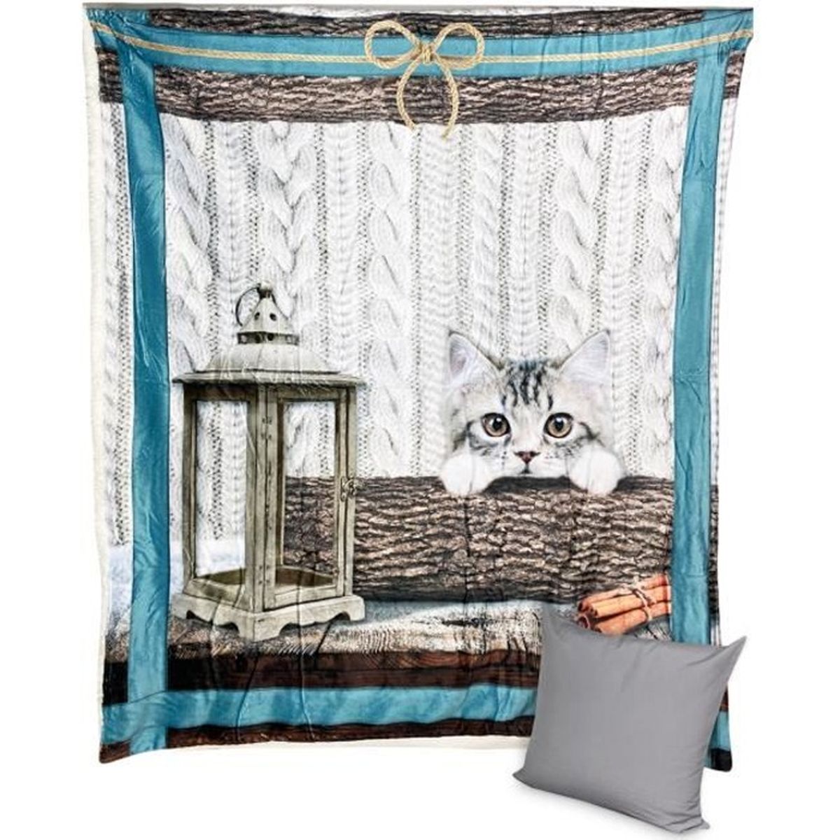 Plaid Motif Chat Cdiscount