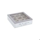 AUBRY GASPARD Boite à thé en bois compartimentée