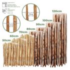 BOGATECO Clôture à Lattis Noisetier Bois | 100 cm de Hauteur et 500 cm de Long | Distance Entre Lattes 7-8 CM | Clôture de Jardin
