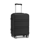 Kono Valise de Voyage 75x48x30cm Trolley Rigide Bagages Cabine avec 4 roulettes Doubles Pivotantes et Serrure TSA , Noir