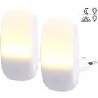 Veilleuse à LED - Lunartec - Lot de 2 - Détecteur d'obscurité - Idéale pour escaliers et chambres