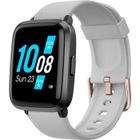 YAMAY Montre Connectée Homme Femmes Tensiomètre Oxymètre Smartwatch Cardiofrequencemetre Montre Sport Etanche Gris pour Android iOS