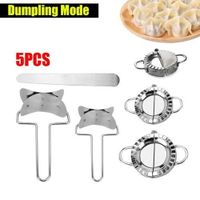 5PCS Dumpling Maker Stainless Steel Moule pour la fabrication de pâte à modeler Outil de moulage