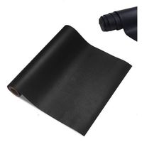 Kit De Réparation Cuir Autocollant - 6 Patches 20x30 Cm Noir, Pour Canapé, Siège Auto, Sacs