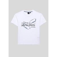 KAPORAL - T-shirt blanc garçon 100% coton bio OANEL