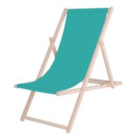 SPRINGOS® Transat de Jardin Chaise longue pliante en bois de plage 120 kg