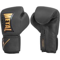 METAL BOXE – Guanti Da Boxe Per Allenamento Principianti – 12 Oz – Nero/Oro – WindTec Ventilati Con Chiusura Vellcro