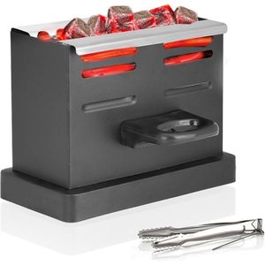 Allume-charbon électrique Pour Chicha/narguilé 800W - Chauffage 3 Côtés, Avec Pince Et Poignée - Portable, Sans Flamme