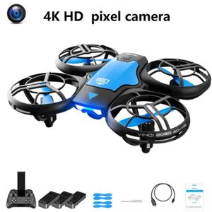 DRONE Caméra HD 4K 3B-Mini Drone V8 2.4G 4CH RC, détecti