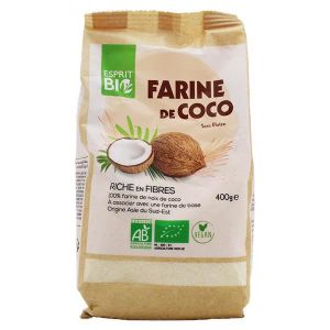 BISCUITS SALÉS Esprit Bio Farine de Coco Bio 400g