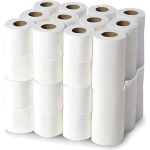 PAPIER TOILETTE Papier toilette gaufré 3x16g/m² - 48 rouleaux 3 plis - 200 formats 22x11cm