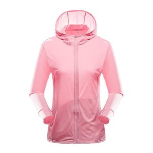 MANTEAU couleur Femme Rose taille XXL veste de randonnée d'été pour hommes et femmes, vêtements de protection solaire