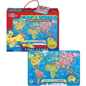 Puzzle Maxi 40 Pièces Carte Du Monde Achat Vente