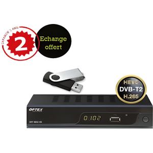 RÉCEPTEUR - DÉCODEUR   PACK OPTEX 8932 TNT HD DOUBLE TUNER + DISQUE DUR E