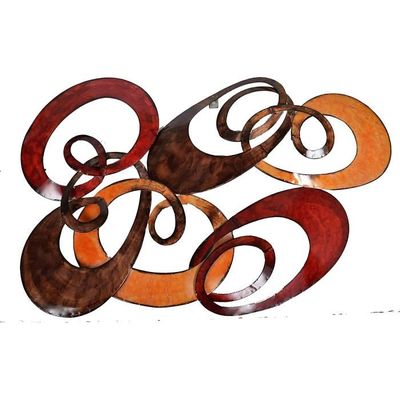 Set di 4 pannelli decorativi a listelli in legno Colva