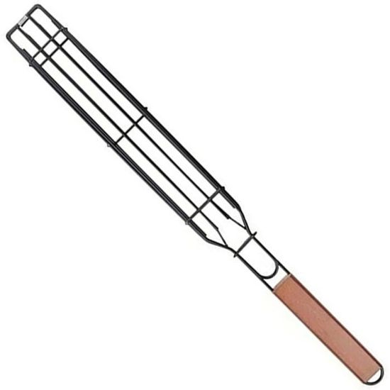 Panier à Barbecue Roulant En Acier Inox 304 - Poignée Détachable