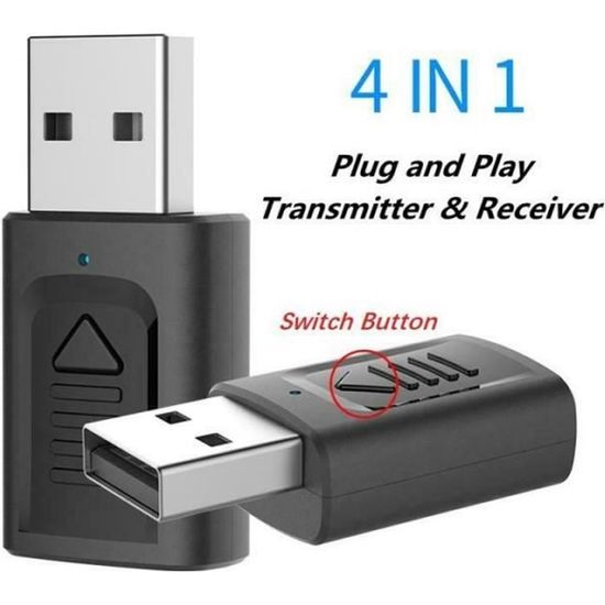 Mini clé USB Bluetooth 4.0 Classe 1 50 m - Adaptateurs infrarouges,  Bluetooth et télécom