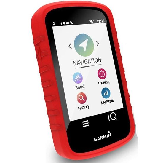 Étui De Protection Tuff-Luv Pour Garmin Edge Explore 820 - Silicone Souple Et Protecteur D'écran - Couleur Noir
