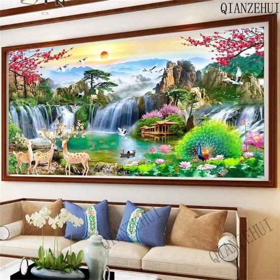 Kit Diamond Painting Paysage 30x40cm - 5D DIY Art Par Strass Pour Adultes - Décoration Murale