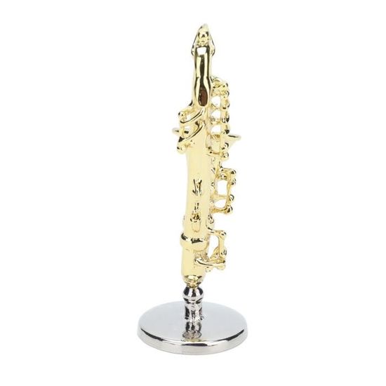 Boîte à Musique En Forme De Saxophone Doré – Figurine Luxueuse, Mélodie Douce, Décoration Élégante Pour Maison, Bureau Ou Restaurant