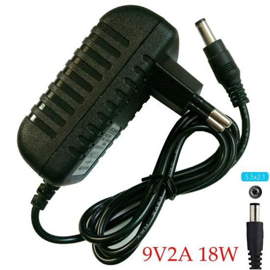MyVolts Adaptateur Secteur 9V Pour Zoom B1 Pédale Effets – Chargeur EU Prise Française – Protection Surtension