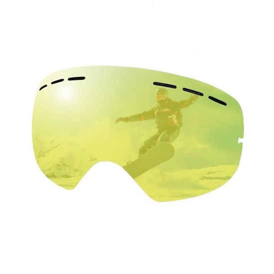 Lunettes De Ski/Snowboard Anti-UV, Anti-buée - TPU, Sangle Réglable - Pour Motocross, VTT, Sport Outdoor