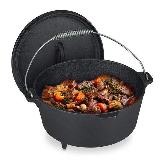 Uno Casa - Cocotte de Camping en Fonte - Cocotte Fonte Pré-Culottée de